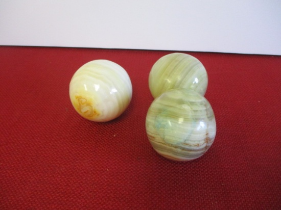 2" Marble Spheres-Lot of 3