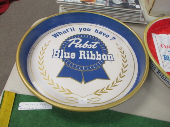 Pabst Blue Ribbon Advertising Beer Tray-A
