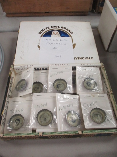 1964 NFL Coke Bottle Trading Caps-Lot of 25