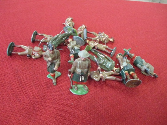 Mixed Military Coffee Table Books + Bonus Lead Soldiers
