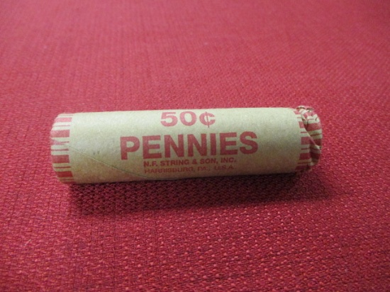 Roll of Indianhead Pennies-A