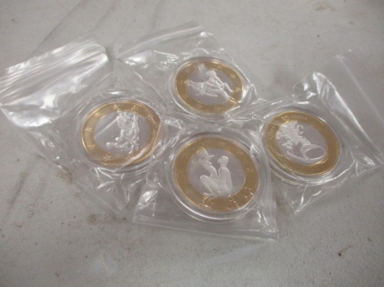 Novelty Sex Position Coins-Lot of 4 (A)