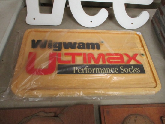 Wigwam Socks Advertising Sign