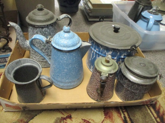 Mixed Graniteware Items-Lot of 6