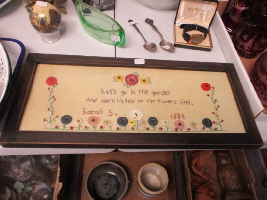 1888 Embroidered Sampler