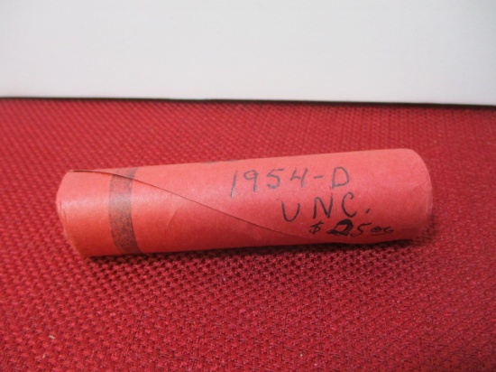 1954-D Uncirculated Penny Roll