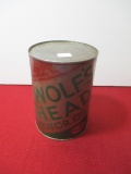 Wolf's Head One Quart Advertising Oil Can