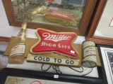 Miller High Life Vintage Lightup Advertising Sign