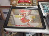 1979 Miller High Life Girl in the Moon Mirrored Tray