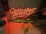 Miller Advertising Neon Sign