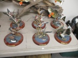The Danbury Mint Wetlands Series Duck Displays-Lot of 6