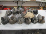 Hand Carved Wooden Canadian Maritime Decoys-Lot of 13 (C)