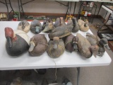 Hand Carved Wooden Canadian Maritime Decoys-Lot of 13 (D)