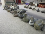Hand Carved Wooden Canadian Maritime Decoys-Lot of 13 (E)