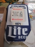 NOS Miller Lite Born-on-Date Calendar