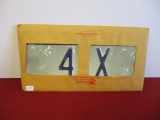 NOS Wisconsin Personalized License Plates (Pair)