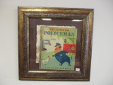 The Little Fat Policeman Framed Goldenbook