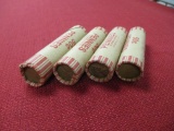 Four Rolls of Mixed Wheat Pennies-B