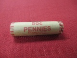 Roll of Indianhead Pennies-A