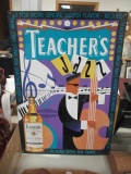 Teachers Jazz Scotch Metal Advertising Sign