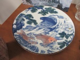 Japan Decorated Koi Fish Charger