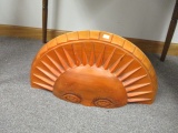 Carved Wooden Sun Artwork