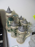 German Stein and Pitcher Set