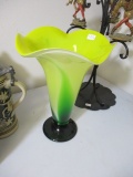 Midcentury Hand Blown Art Glass Vase