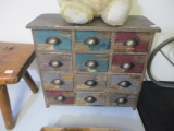 Wooden 12-Drawer Cabinet