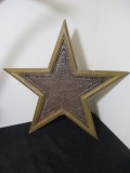 Primitive Framed Punched Tin Star