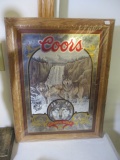 Coors Timber Wolf Advertising Beer Mirror