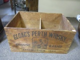 Gloag's Perth  Whiskey Advertising Crate