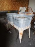Vintage Double Wash Tub w/ Stand