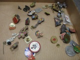 Collection of Pins from Leather Jacket