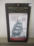 Rolling Meadows Standard Service 1978/79 Advertising Calendar