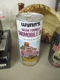 Wynn's Snowmobile Advertising Oil Can