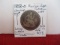 1858-O Slight Reverse Left Rotated Silver Seated Liberty Half Dollar Coin