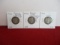 1915 Silver Barber Quarter Dollar Coins-Lot of 3