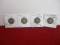 1915-D Silver Barber Quarter Dollar Coins-Lot of 4-B