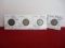 1916-D Silver Barber Quarter Dollar Coins-Lot of 4-B