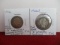 1916 and 1916-D Silver Barber Quarter Dollar Coin Pair