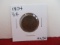 1854 Classic Head Half Cent Coin