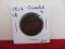 1814 Crosslet 4 Classic Head Large One Cent Coin
