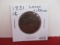 1831 Large Letters Classic Head Large One Cent Coin
