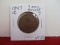 *1848 7 over Small 7 Classic Head Large One Cent Coin