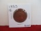 1853  Classic Head Large One Cent Coin