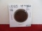 1855  Up Right 5's Classic Head Large One Cent Coin