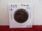 1855  Slant 5's Classic Head Large One Cent Coin