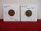 1912-S and 1915-S Wheat Penny Pair