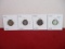Early 1900's Barber Silver Dimes-Lot of 4